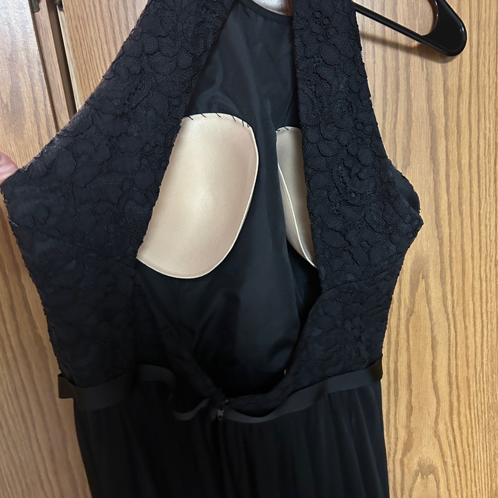 David's Bridal Black Lace Maxi Dress - Picture 3 of 5